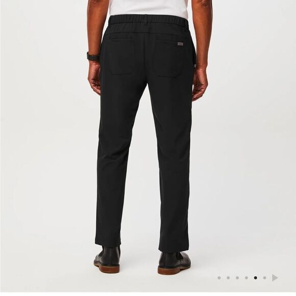 EUC MEN’S XL SHORT FIGSPRO BLACK STRAIGHT LEG TROUSERS - Picture 5 of 13